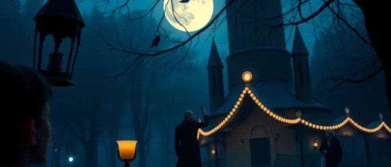 Os elementos visuais que aparecem em todo filme de Burton